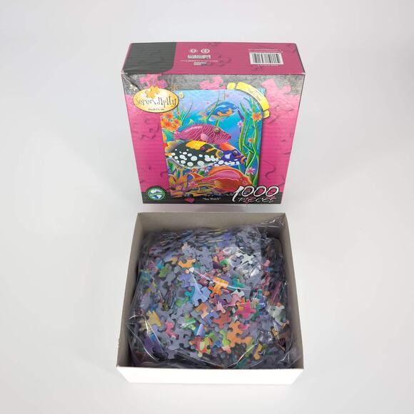 Serendipity Puzzle Co. Sea Watch by Bob Rouse 1000 Piece Jigsaw Puzzle - GUC - Picture 10 of 10